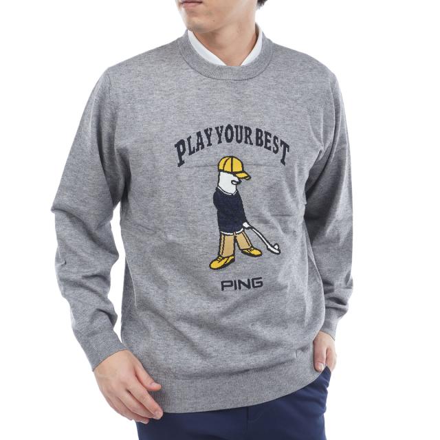 ピン　PING　Mr.PING ジャカードクルーネックセーター