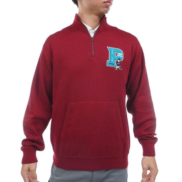 ピン PING コットンライク ハーフジップハイネックセーター PING