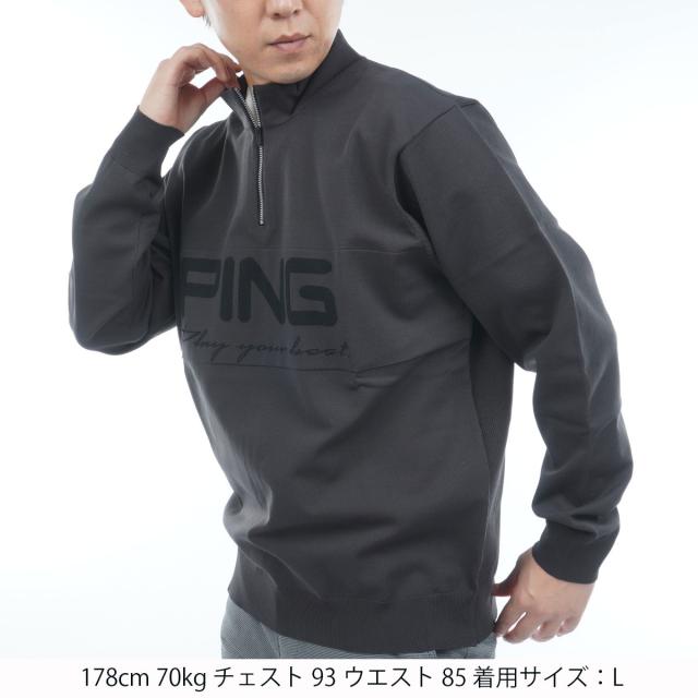 ピン　PING　ハーフジップ ストレッチハイネックセーター_12
