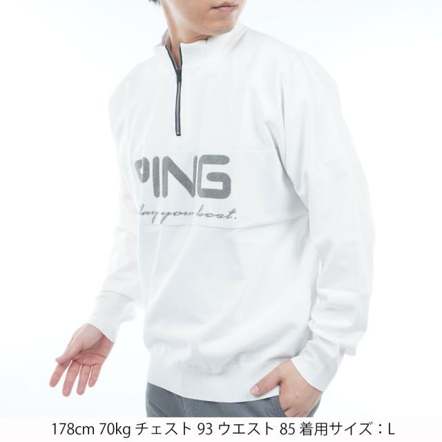 ピン　PING　ハーフジップ ストレッチハイネックセーター_15