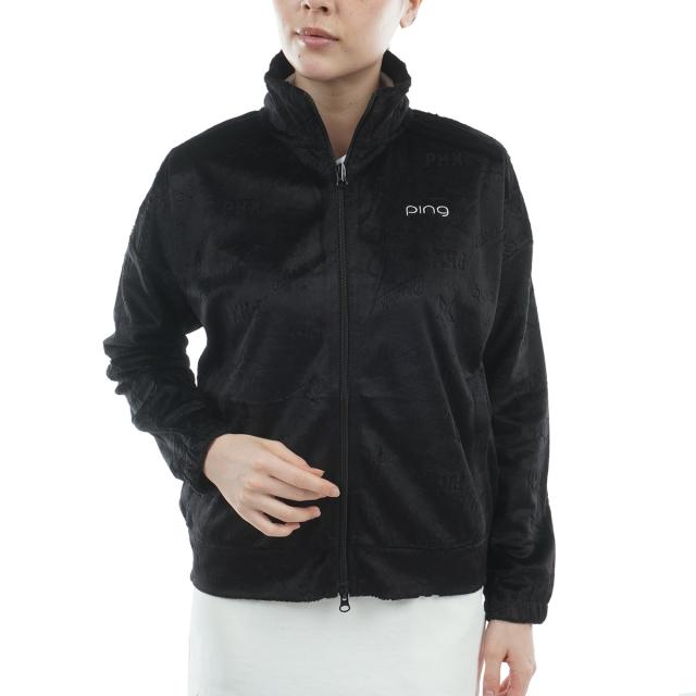 ピン　PING　ベロアジャカード ブルゾン　レディス