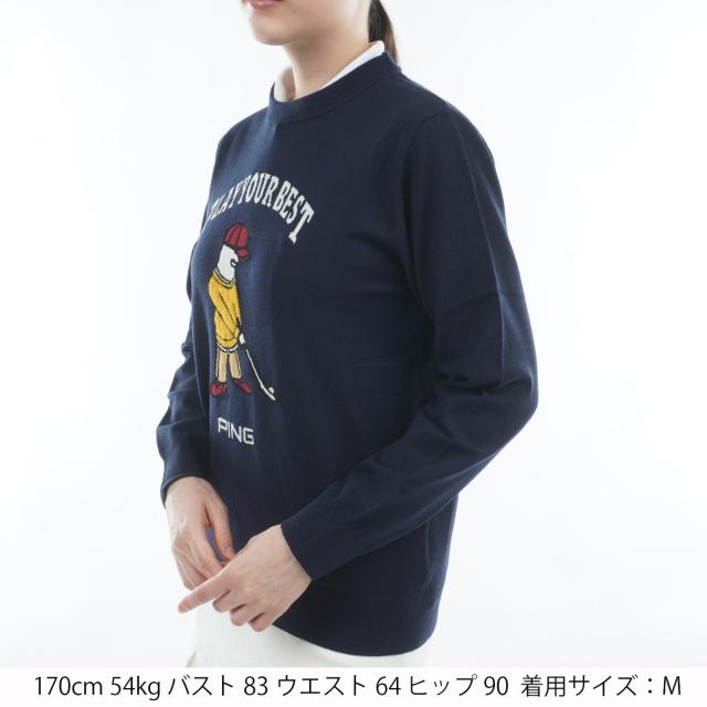 ピン　PING　Mr.PINGジャカード クルーネックセーター　レディス_13