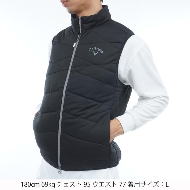 キャロウェイゴルフ Callaway Golf ストレッチ フルジップ中綿ベストの