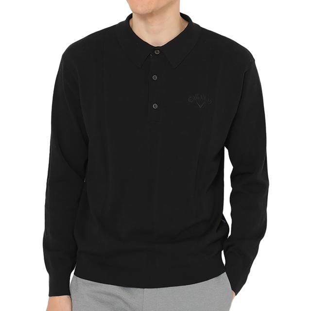 キャロウェイゴルフ　Callaway Golf　長袖ニットポロシャツ