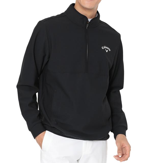 キャロウェイゴルフ　Callaway Golf　裏起毛 ハーフジップモックネック長袖シャツ