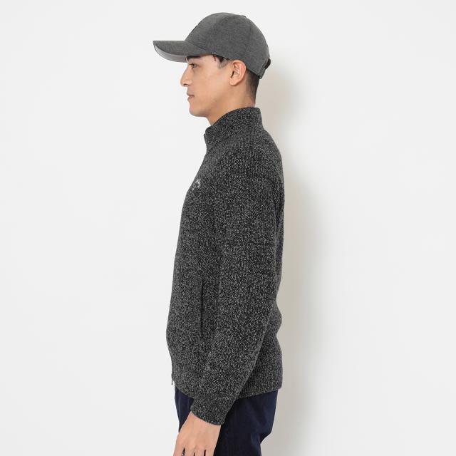 【キャロウェイ】ブルゾン　ジャケット　3Lサイズ　ニット　切替　ブラック　メンズ ☆キャロウェイ Callaway メンズ 3L フルジップニットハイブリット防寒