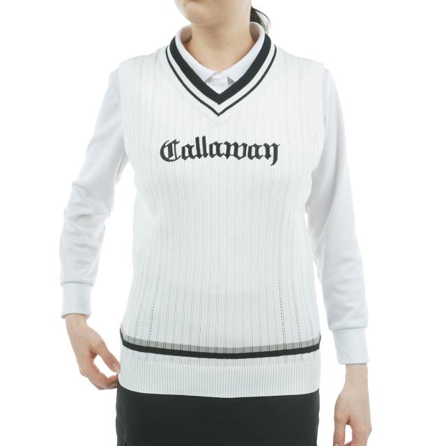 キャロウェイゴルフ　Callaway Golf　Vネックニットベスト　レディス