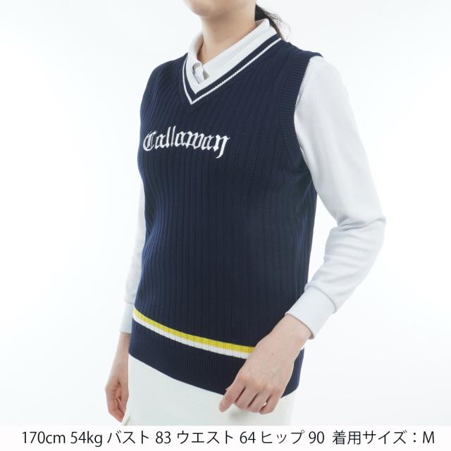 キャロウェイゴルフ Callaway Golf Vネックニットベスト レディスの
