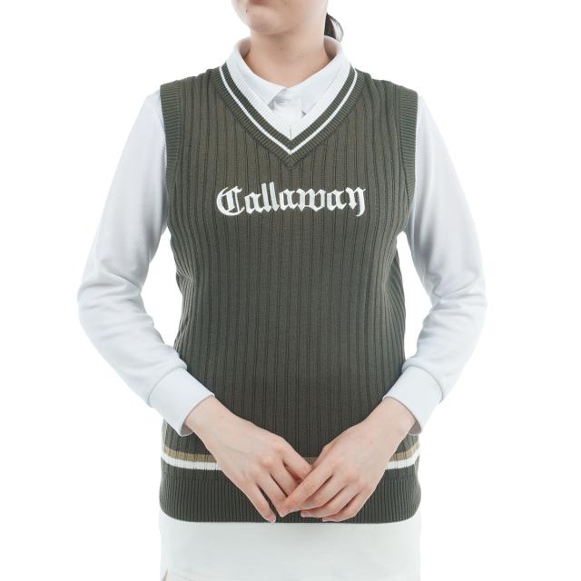 キャロウェイゴルフ　Callaway Golf　Vネックニットベスト　レディス キャロウェイゴルフ Callaway Golf Vネックニットベスト レディスの