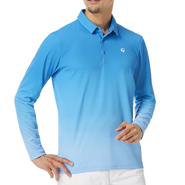 テーラーメイド　Taylor Made　ストレッチ Tコントロール グラデーション長袖ポロシャツ