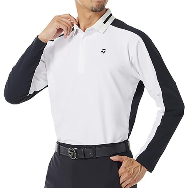 テーラーメイド　Taylor Made　ストレッチ バックロゴ 長袖ポロシャツ