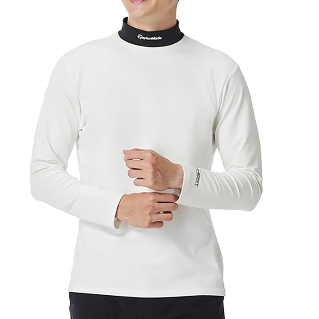 テーラーメイド　Taylor Made　ストレッチ T-HEAT コントラスト モックネック長袖シャツ