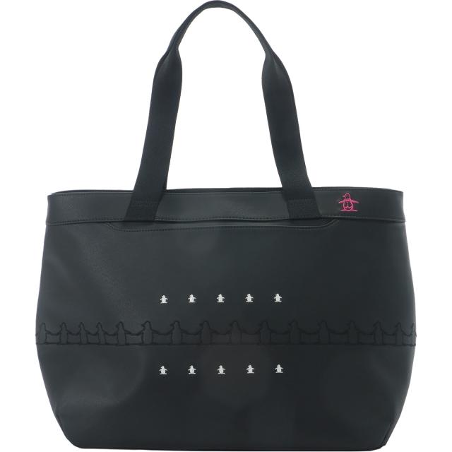 マンシングウェア　Munsingwear　合皮素材ペンギン刺繍トートバッグ　レディス
