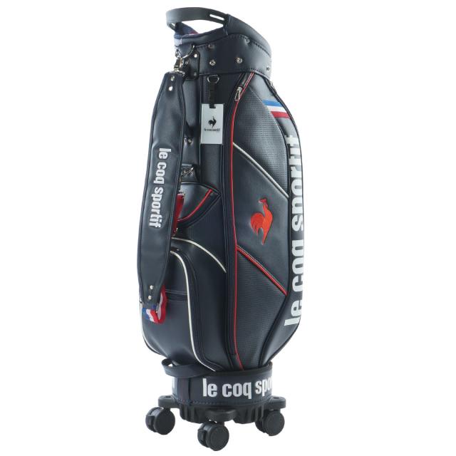 ルコックスポルティフ ゴルフ　Le coq sportif GOLF　着脱可能4輪キャスター付き キャディバッグ