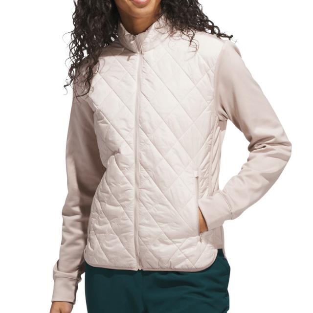 アディダス　Adidas　ストレッチ 保温 キルトコンビネーション フルジップジャケット　レディス
