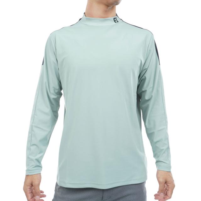 フットジョイ　Foot Joy　ストレッチ ショルダーライン モックネック長袖シャツ