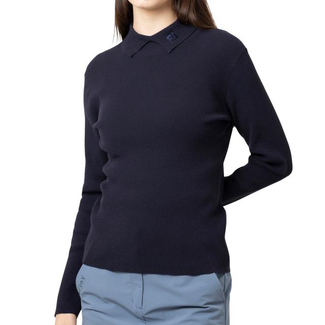 フットジョイ　Foot Joy　ストレッチ タートルデザイン 長袖セーターシャツ　レディス