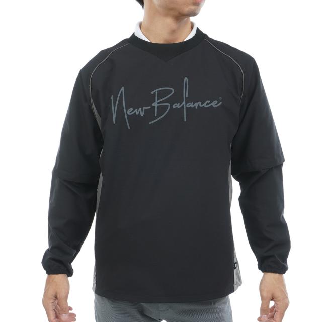 ニューバランス　New Balance　2WAY リップストップ ストレッチ クルーネックスニードジャケット