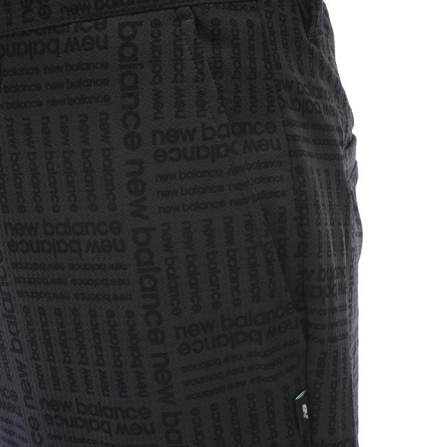 ニューバランス　New Balance　ドビーチェック ストレッチ ロゴプリント アスレチックロングパンツ_3