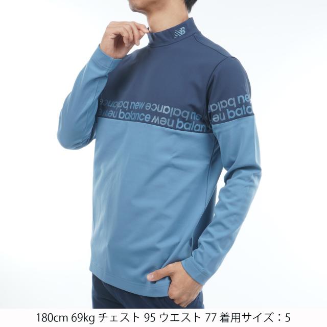 ニューバランス New Balance ベア天竺裏フリース 長袖モックネックプル