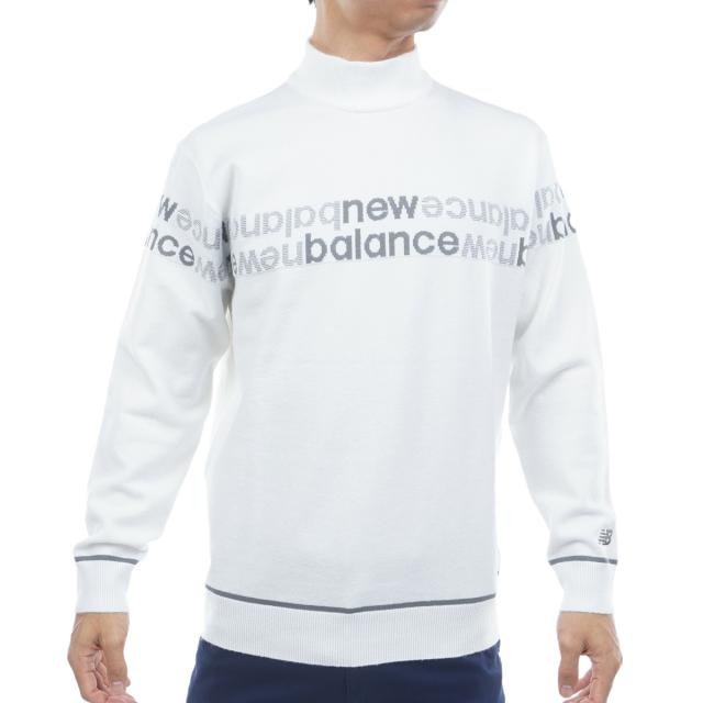 ニューバランス　New Balance　ロゴラインジャカード×天竺編 ハイネックニットプルオーバー_13
