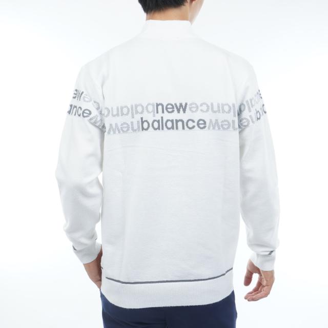 ニューバランス　New Balance　ロゴラインジャカード×天竺編 ハイネックニットプルオーバー_15