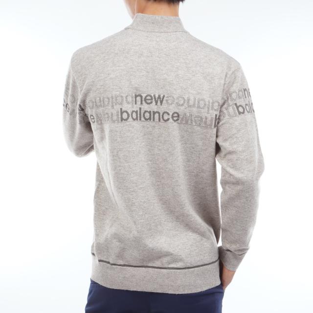 ニューバランス　New Balance　ロゴラインジャカード×天竺編 ハイネックニットプルオーバー_18