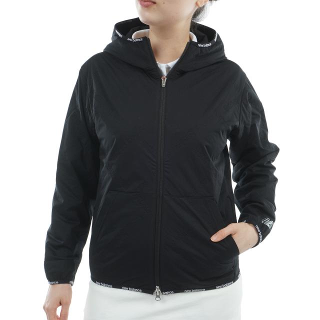 ニューバランス　New Balance　天竺ラミ ロゴダイヤキルト ストレッチフルジップフーディー　レディス