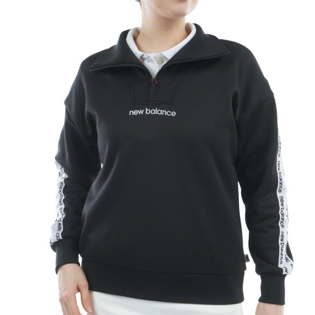 ニューバランス　New Balance　インレイ裏フリース ハーフジッププルオーバー　レディス