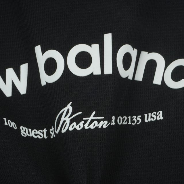ニュー平衡にする New Balance ミニワップル 伸ばすこと長袖モックネックプルオーバー レディス