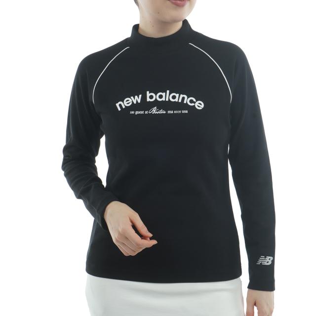 ニュー平衡にする New Balance ミニワップル 伸ばすこと長袖モックネックプルオーバー レディス