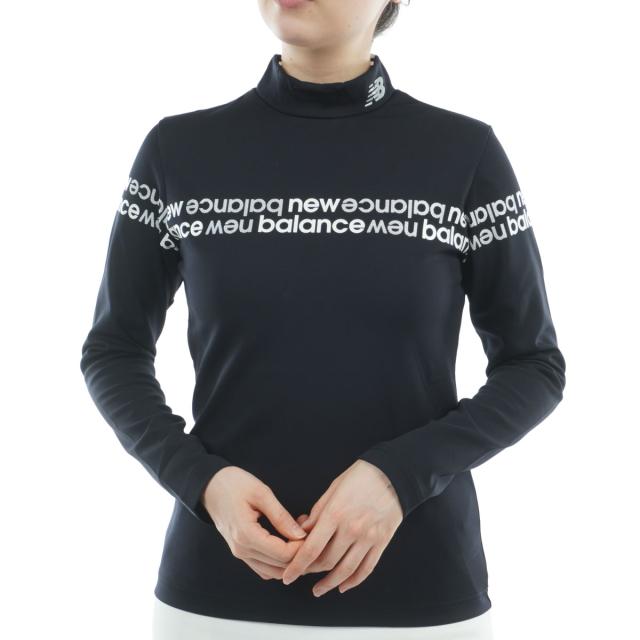 ニューバランス　New Balance　ベア天竺裏フリース 長袖モックネックプルオーバー　レディス