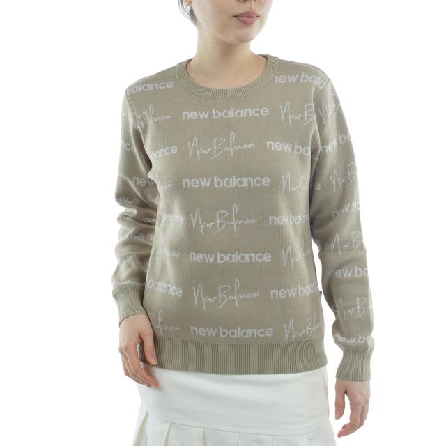 ニューバランス New Balance ロゴダブルジャカード クルーネック プル