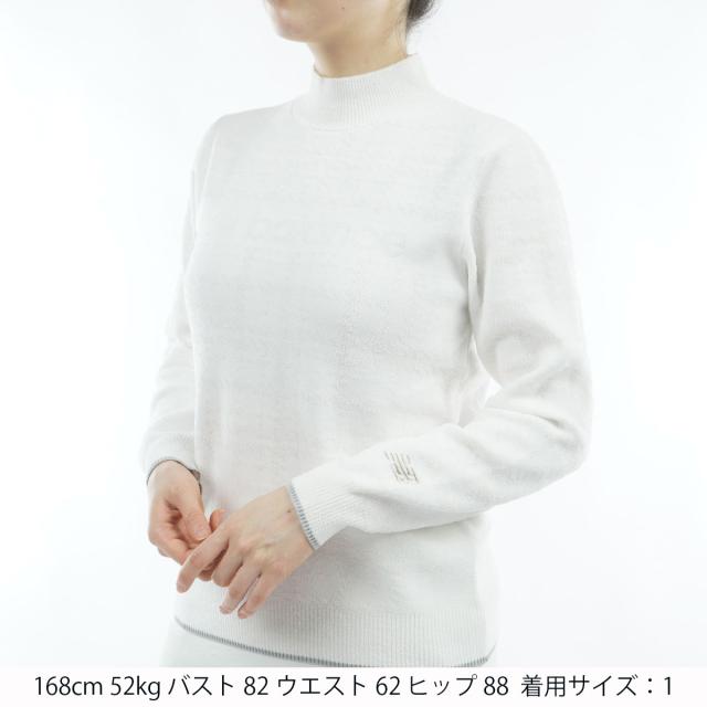 ニューバランス　New Balance　グレンチェックダブルジャカード ストレッチ ハイネック プルオーバーセーター　レディス_4