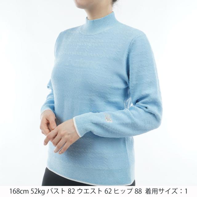 ニューバランス　New Balance　グレンチェックダブルジャカード ストレッチ ハイネック プルオーバーセーター　レディス_7