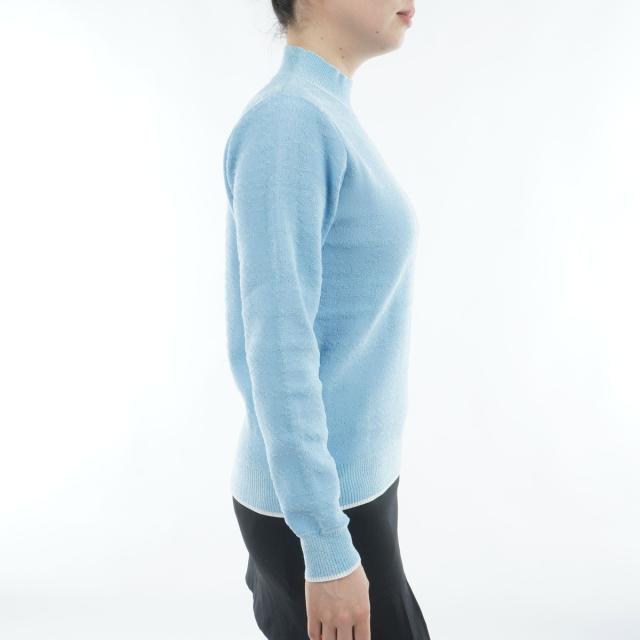 ニューバランス　New Balance　グレンチェックダブルジャカード ストレッチ ハイネック プルオーバーセーター　レディス_10