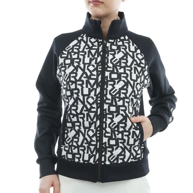 【美品】UNDER ARMOUR(アンダーアーマー) フルジップジャケット 黒 メンズ SM ゴルフウェア 2511-0130 中古