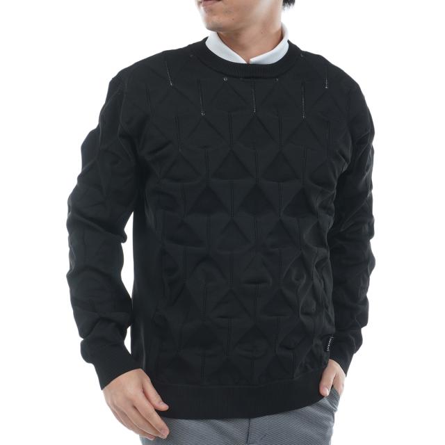 ビバハート　VIVA HEART　3Dアーガイル柄 プルオーバーセーター