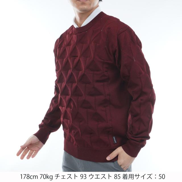 ビバハート　VIVA HEART　3Dアーガイル柄 プルオーバーセーター_4