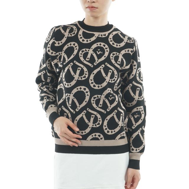 ビバハート　VIVA HEART　シュバルハート柄 プルオーバーセーター　レディス
