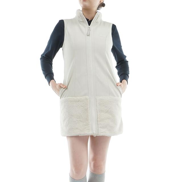 ビバハート　VIVA HEART　ストレッチ ファーロングジレ ワンピース　レディス