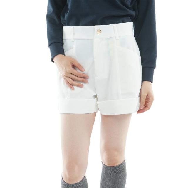 ビバハート　VIVA HEART　ストレッチ ロールアップショートパンツ　レディス