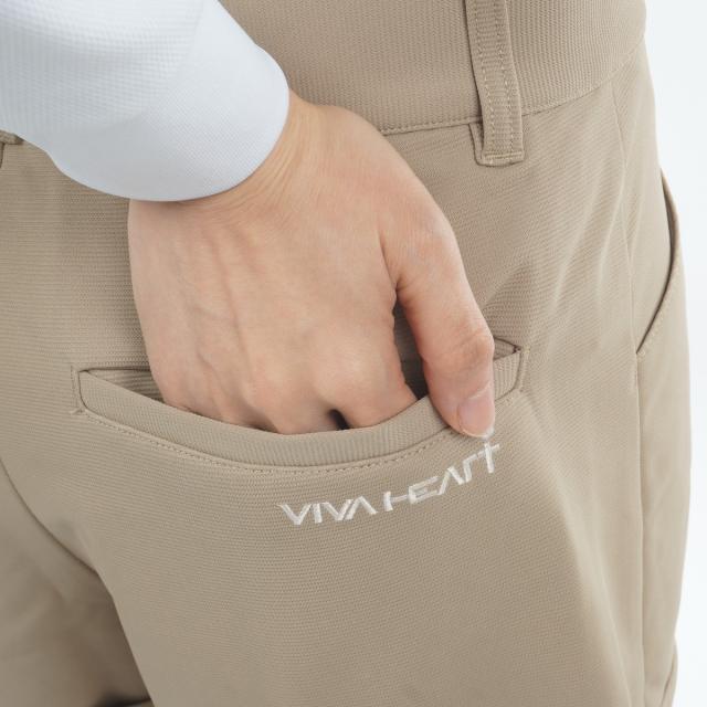 ビバハート VIVA HEART ストレッチ ロールアップショートパンツ レディス