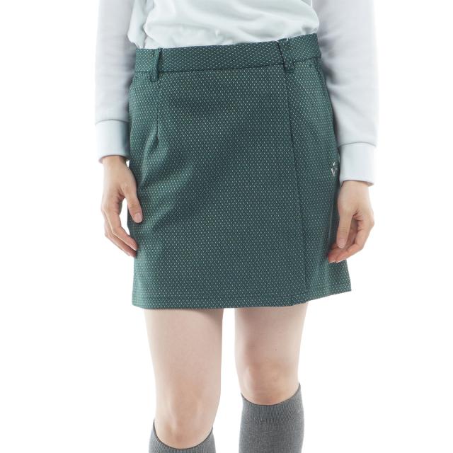 ビバハート　VIVA HEART　ストレッチ ダイヤゴナル柄 台形スカート　レディス