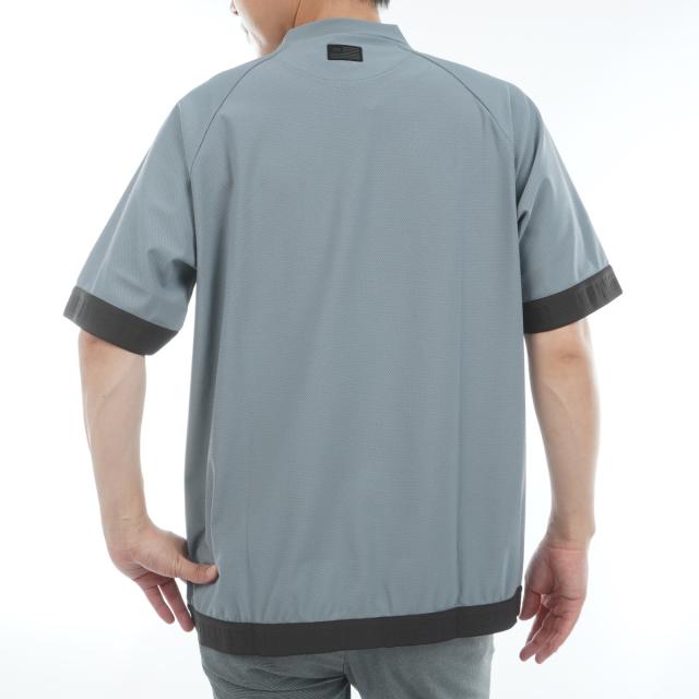 ブリーフィング　BRIEFING　LA ストレッチ ロゴ リブ RF ハイネック半袖シャツ ブリーフィング BRIEFING LA ストレッチ ロゴ リブ RF ハイネック半袖