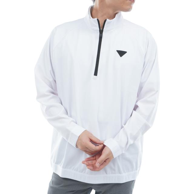 ブリーフィング　BRIEFING　LA ストレッチ ロゴ リブ RF ハーフジップ長袖シャツ