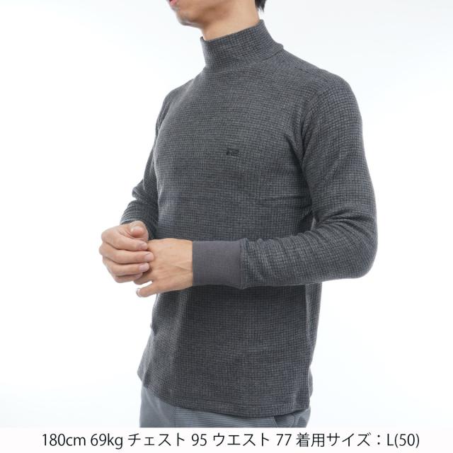 ロサーセン ROSASEN ストレッチ 微起毛 ワッフル ハイネックインナー