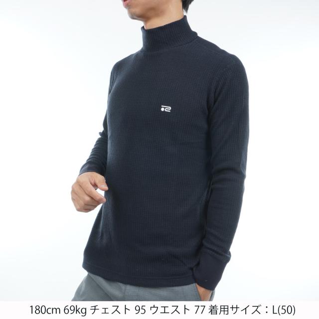 ロサーセン　ROSASEN　ストレッチ 微起毛 ワッフル ハイネックインナー長袖シャツ_13