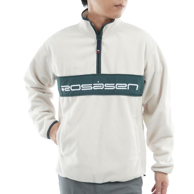 ロサーセン　ROSASEN　ウォームシールドフリース ハーフジップ切替プルオーバー