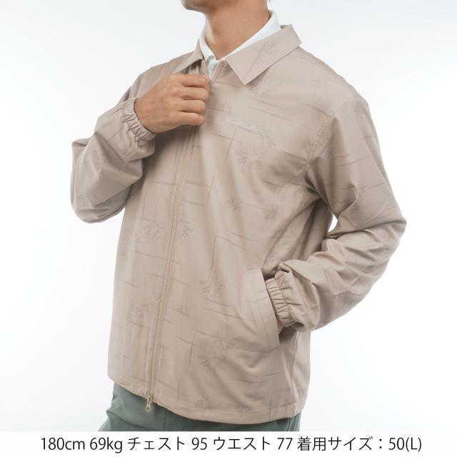 ロサーセン　ROSASEN　ストレッチ パームツリー柄 コーチジャケット_4